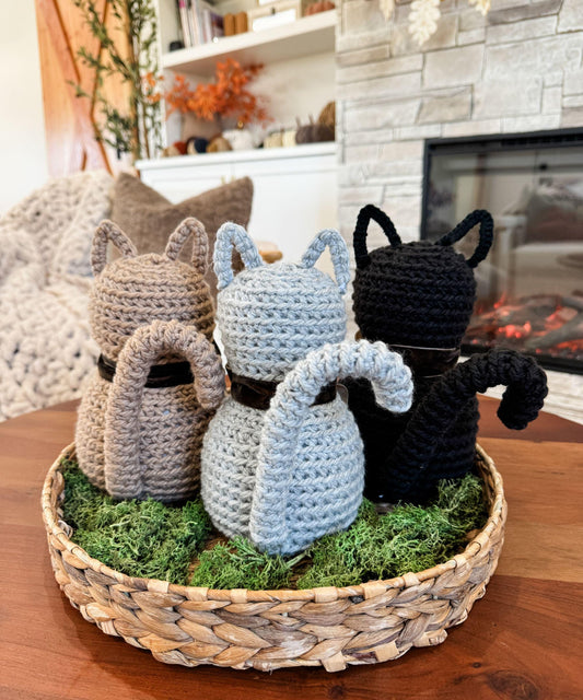 CROCHET PATTERN & VIDEO/ Rustic Farmhouse Cat Crochet Pattern, Crochet Cat Pattern Easy, Beginner Amigurumi, Gifting, Pdf pattern