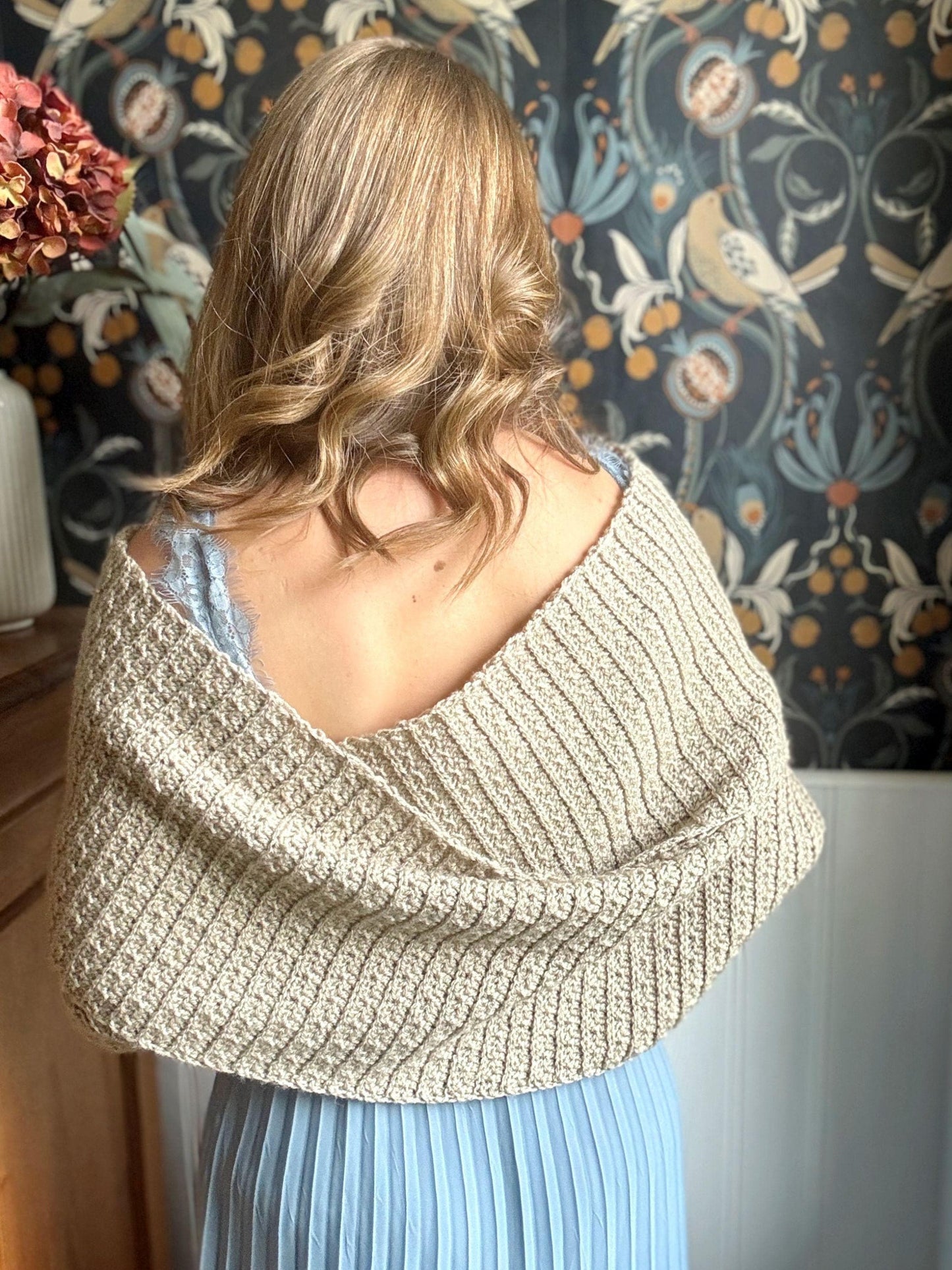 Crochet Sweater Scarf / Crochet scarf with sleeves / crochet wrap / Instant Download PDF Crochet Pattern Adult Sizes XS - 5XL