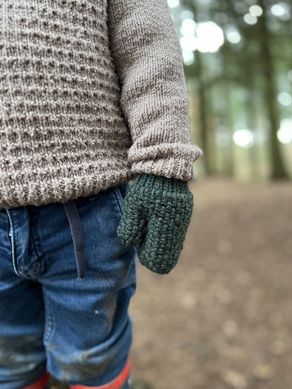 CROCHET PATTERN & VIDEO/ Herringbone Moss Stitch Crochet Mittens / Textured Crochet Gloves / Baby to Adult Size Pdf Crochet Pattern
