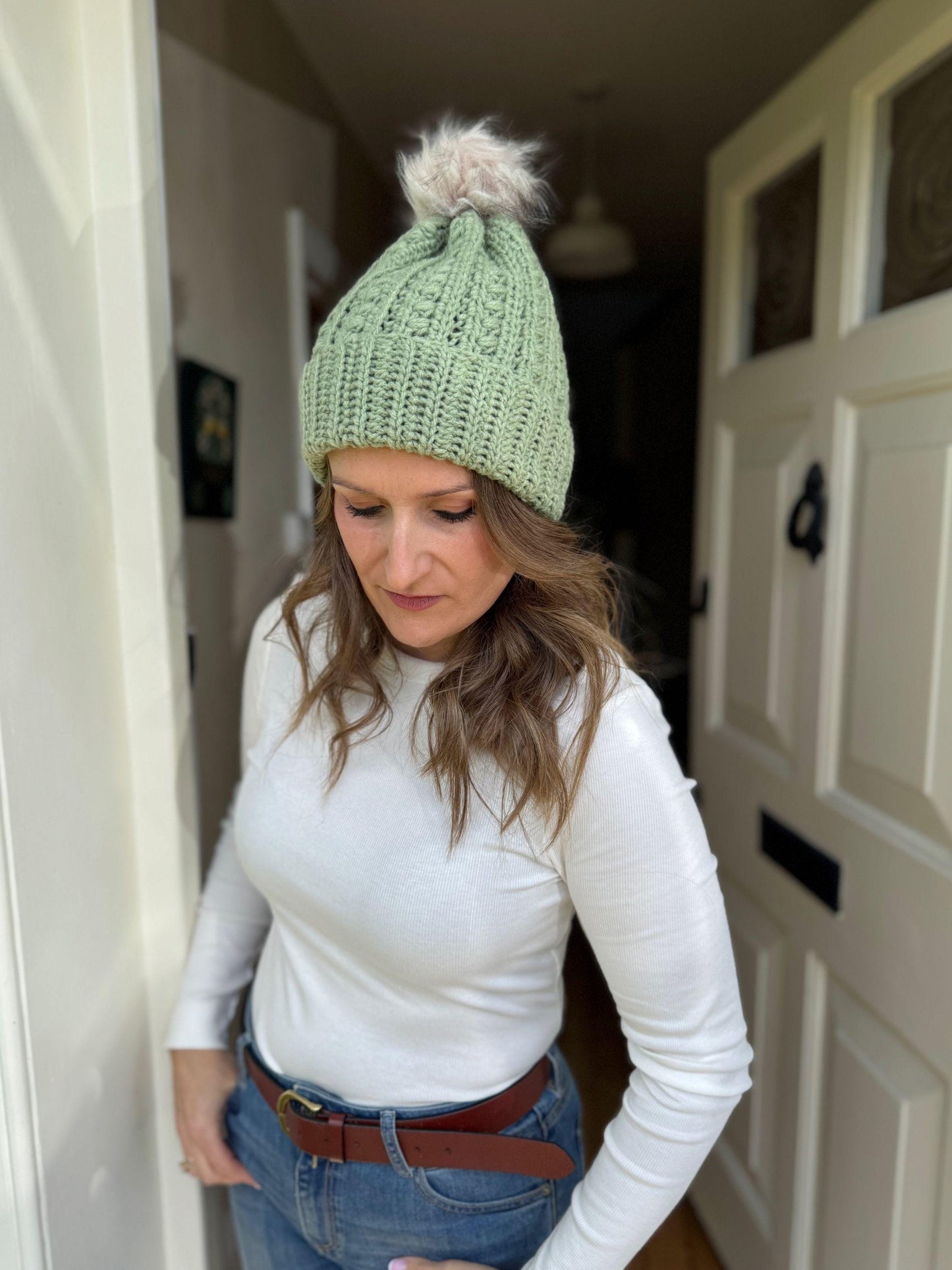 CROCHET PATTERN + VIDEO - Puff Stitch Hat Crochet Pattern | Worsted Weight Beanie 7 Sizes Baby to Adult | Quick Winter Gift or Market Seller