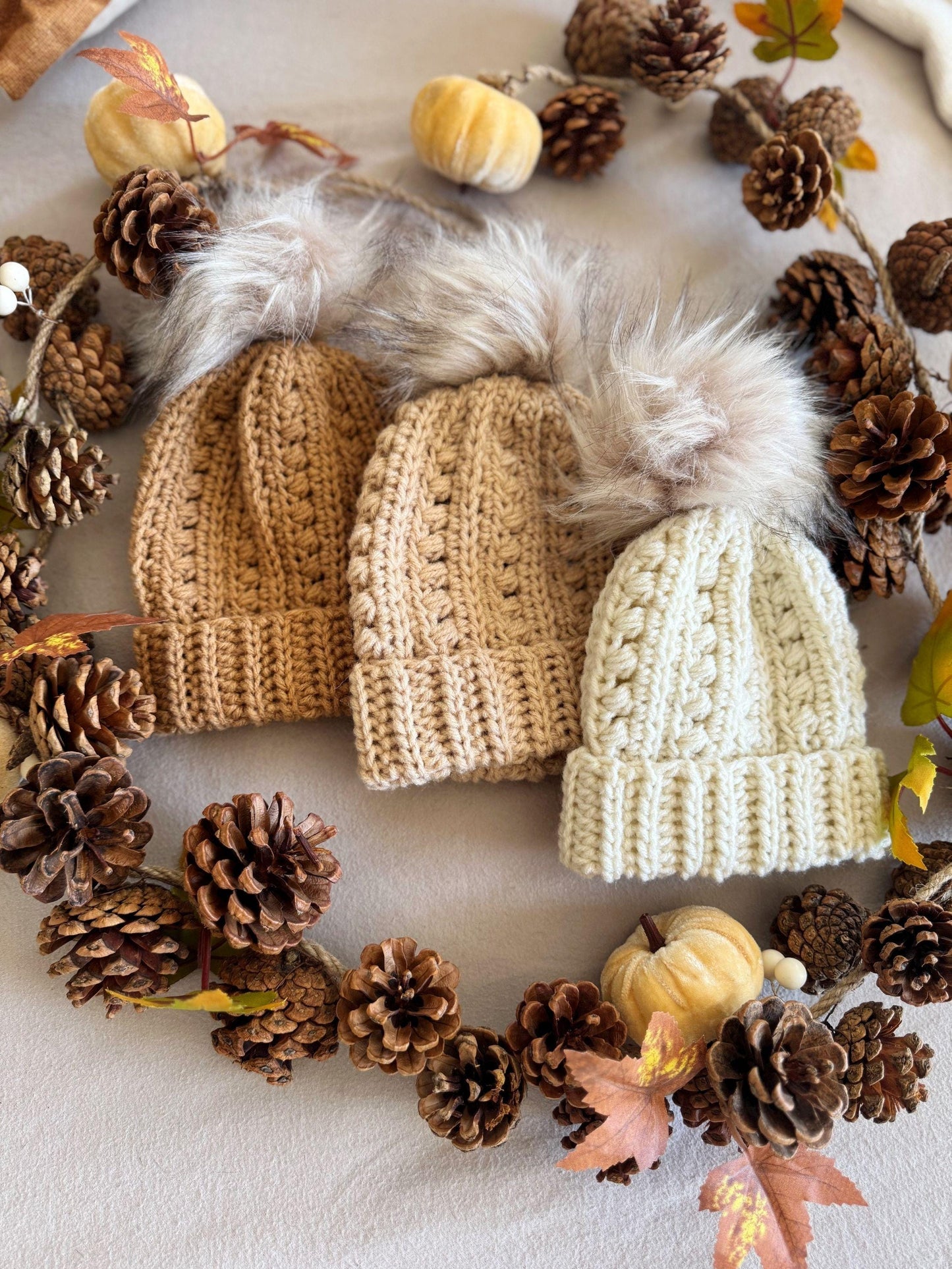 CROCHET PATTERN + VIDEO - Puff Stitch Hat Crochet Pattern | Worsted Weight Beanie 7 Sizes Baby to Adult | Quick Winter Gift or Market Seller