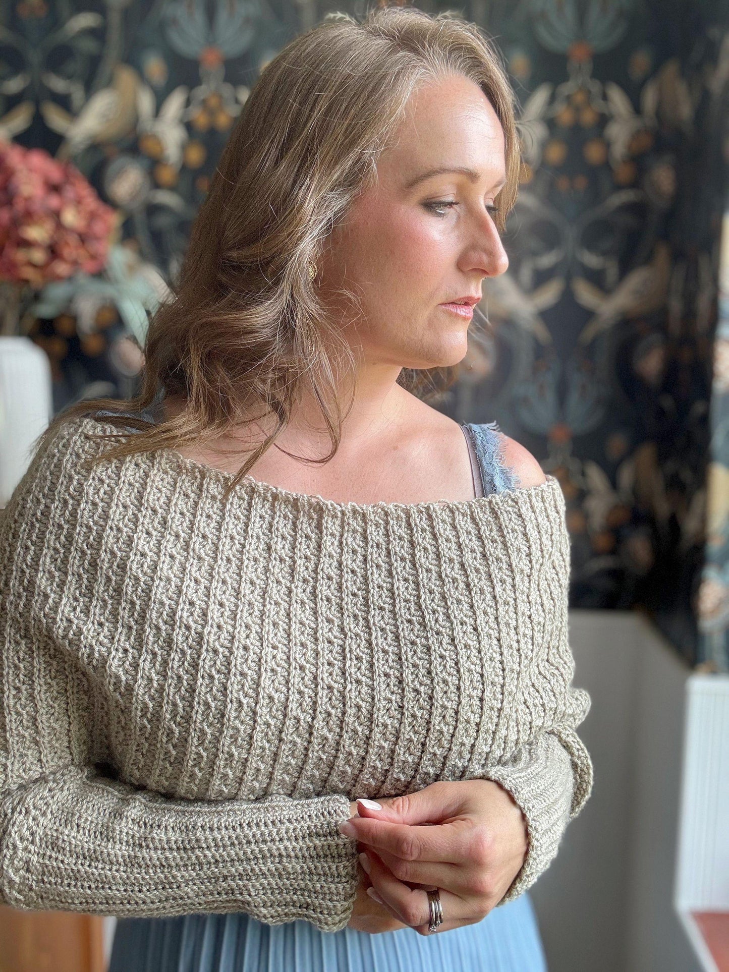 Crochet Sweater Scarf / Crochet scarf with sleeves / crochet wrap / Instant Download PDF Crochet Pattern Adult Sizes XS - 5XL